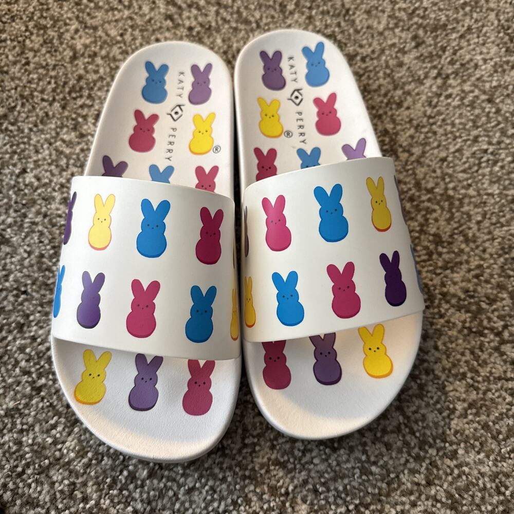 Peeps X Katy Perry Peeps Bunny Slide Slipper Women's Size 7M Easter